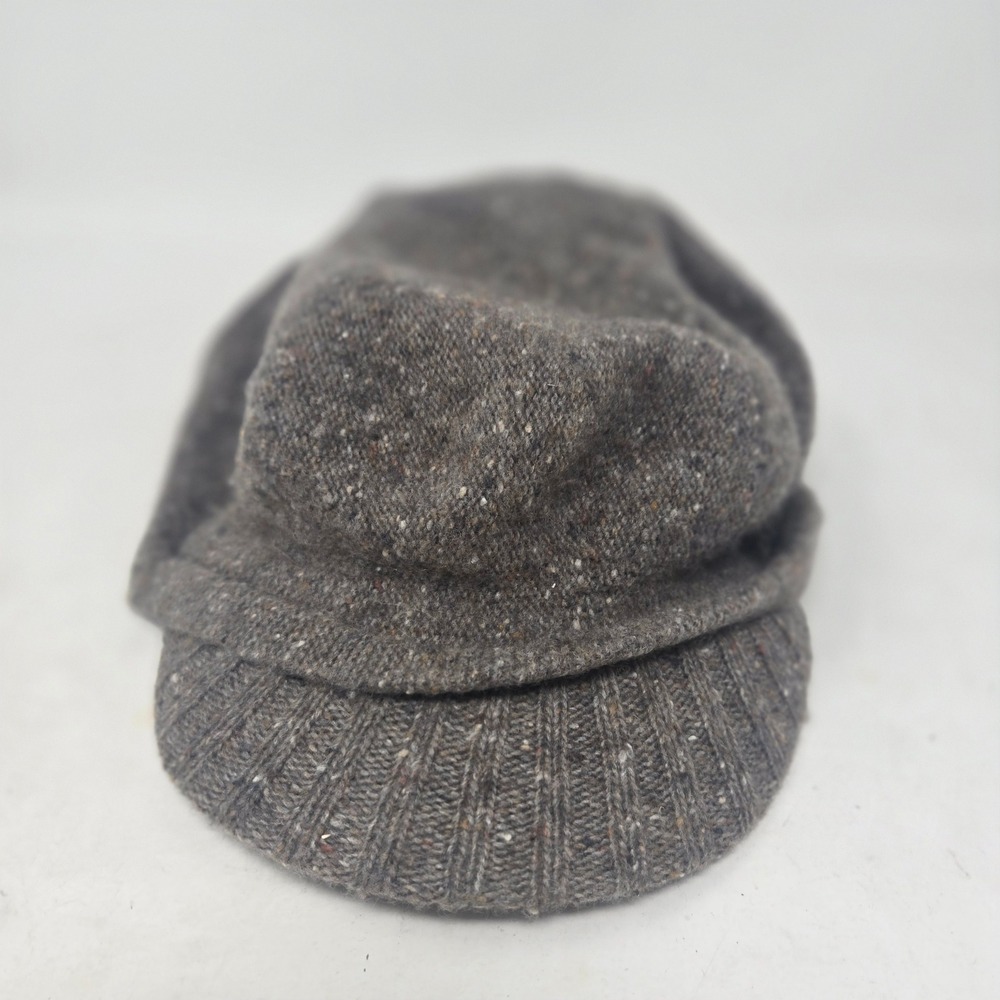 Lauren Ralph Lauren Grey Donegal Lambswool Blend Newsboy Cap Hat